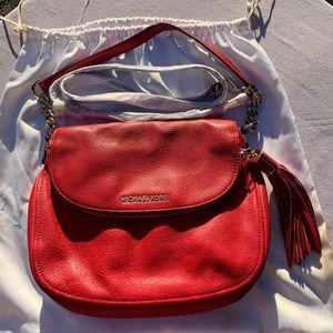 Michael Kors Bedford Medium Tassel bag red
